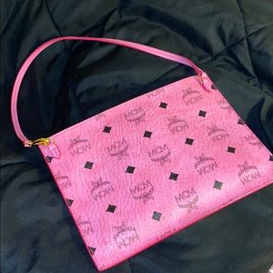 Hot pink mcm handbag